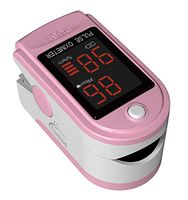 TrackAid Pulse Oximeter Portable Finger Oxygen Saturation and Pulse Rate Monitor (Pink)
