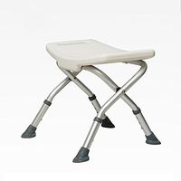 LIAN Folding Shower Bench, Non-Slip Lightweight Waterproof Healthcare Shower Stool Without Back for Elderly Disabled Aids