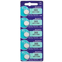 Sony 365 (SR1116W) 1.55V Silver Oxide 0% Hg Mercury Free Watch Battery (20 Batteries)