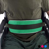 Wheelchair Seatbelt Fixed Elderly Belt Constrained Bands with Adjustable Straps Patients Cares Safety Harness Chair Waist Lap Strap for Elderly（Green）