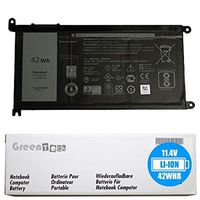 GreenTech New WDX0R Replacement Battery for Dell Inspiron 5568, 5368, 7569, 7368, 7579, 5578, 7378, 5567, 5565, 5767, Latitude 3180, 3189 11.4V 42Whr 3 Cell Battery 0FC92N 03CRH3