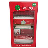 Set of 55 or 100 Assorted Christmas Seasonal Holiday Gift Tags (100)