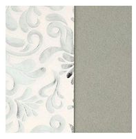 Fancy Silver & White Paisley Floral Swirl Design Pack of Decorative Premium Gift Wrapping Tissue Paper