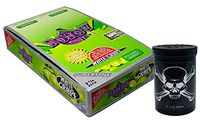 Herb Airtight Container Fresh Kettle with Juicy Jay's White Grape 1.25 Flavored Hemp Rolling Papers 24 Count Box DC Crafts Nation- Jolly Roger