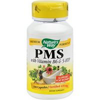 Natures Way PMS with Vitamin B6 and 5-HTP - 100 Capsules - pack of - 4