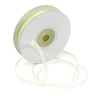 Ben Collection 1/8" X 50 Yard Plain Organza Ribbon Art & Sawing Craft Party Favor Gift Wrapping (Canary)