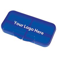 Rectangular Shape Pill Holder - 250 Quantity - $0.65 Each - Promotional Product/Bulk/Branded with Your Logo/Customized