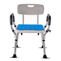 Shower Chair/Bathroom Stool/Pregnant Woman Bath Stool Elderly Bath Chair Disabled Bath Chair Adjustable Height Non-Slip with Backrest -by TIANTA