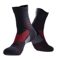 BUYITNOW Men Running Compression Ankle Socks Plantar Fasciitis Sprain Foot Care Support