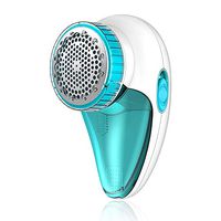 Aerb Lint Remover Rechargeable, Electric Sweater Shaver, Fabric Shaver Defuzzer with 2-Speeds, Removable Bin & Replaceable Stainless Steel 3-Blades, Dual Protection - Tale White