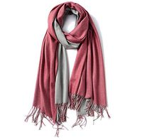 NOMSOCR Women Cashmere Scarf, Winter Keep Warm Long Thick Shawl Scarves, Both Sides are Available (L)