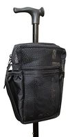 Cane Buddy - Secure Pouch, Accessory Bag for Cane, Walker, Crutches and Wheel Chairs (Black)