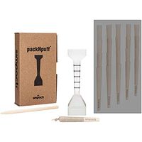 RAW 1 1/4 Pre-Rolled Cone Filler and Loader w/Measuring Guide - Includes: packNpuff Cone Filling Tool, and Wooden Packing Stick