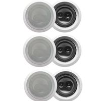 Acoustic Audio CS-IC63 in Ceiling 6.5" Speaker 3 Pair Pack 3 Way Home Theater 1800 Watt