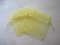 MyCraftSupplies Premium Organza Bags 20x21 Inch 10-Pack Gift and Storage Bags (Yellow)