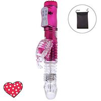 12 Powerful Patterns Rechargeable Water-Proof Massager, Skin-Friendly Silicone Thrusting Massage, Best Match to Help You Relax