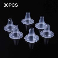 O-heart 80pcs Disposable Ear Thermometer Covers, Earmuffs Ear Thermometer Earcap Replacement Lens Filters Probe Covers Digital Thermometers Cover Refill Caps