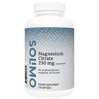 Amazon Brand - Solimo Magnesium Citrate 250mg, 120 Softgels, Two-Month Supply
