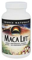 SOURCE NATURALS Maca Lift 600 Mg Vegetable Capsule, 120 Count