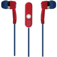 CELMLBSTHFBSX - MIZCO SPORTS MLB-STHF-BSX Stereo Earbuds with Microphone (Boston Red Sox)