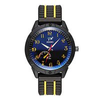 Mens Watches,Fxbar Unique Rubber Strap Analog Wrist Watch Fashion Youth Bracelet Watches Dress Watch(F)