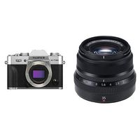 Fujifilm X-T30 Body Silver + Fujinon XF35mmF2 R WR Lens Black