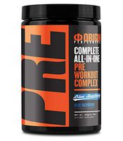 Origin Pre-Workout Complex Complete All-in-One Performance Preworkout Powder (21 Serv, Blue Raspberry)