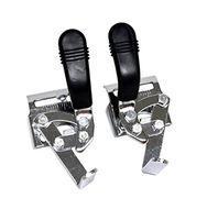 Heavy Duty Chrome Wheelchair Brakes, Wheel Locks (Pair), Side Frame Mount Bolt-On Style for 7/8" Tubing. Fits Most Newer Medline, Drive, E&J, ALCO and Other Manual Wheelchairs