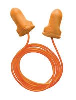 Radnor Single Use T-Shaped Orange Polyurethane And Foam Corded Earplugs (100 Packs)