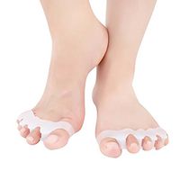 Artibetter Toe Spacers Rubber Toe Straightener for Sports Activities Yoga Running Bunion Pain Relief 2Pairs