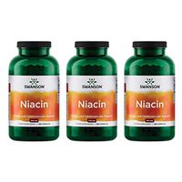 Swanson Niacin 500 Milligrams 250 Capsules (3 Pack)