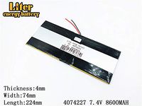 3.7V 6000mAh 4594105 Lithium Polymer Ion Rechargeable Battery Lithium Polymer Li-Po Battery for MP4 GPS MP3 Bluetooth Stereo DIY Gift