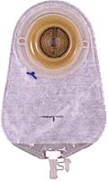 Coloplast Assura One-Piece Convex Extra-Extended Wear Urostomy Pouch with Antireflux Valve, Cut-to-fit, Anatomical Design 3/4" to 1-1/4" Stoma Opening, 465mL, 10-3/4" L, Transparent, with Belt Tabs (Box of 10 Each)