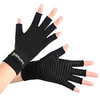 DISUPPO Copper Infused Arthritis Gloves for Women Relieve Pain from Rheumatoid, RSI,Carpal Tunnel, Compression Gloves for Computer Typing, Dailywork, Hands&Joints Pain Relief(Cooper Infusion, Medium)