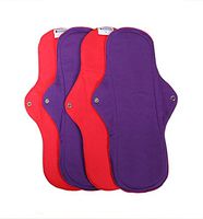 SochPad Cotton (Regular) Reusable Cloth Pad - Postpartum/Heavy Bleeding/Post Delivery Bleeding (Set of 4) (Extra Large)