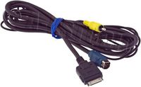 For KCE-435IV iPod Audio/Video to Alpine IVA-D106R IVA-D106E Headunit A/V Cable