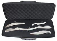IASTM Stainless Steel Tool Set with Online Guide for myofascial Release Soft Tissue Massage.