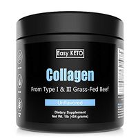 Easy Keto Hydrolyzed Type 1 & 3 Collagen Peptides Protein Powder from Grass-fed Cows, Perfect for The Ketogenic Diet Vital for Bone, Joint, Nails, Hair and Skin Health. Sugar and Gluten Free Non-GMO