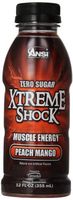 Ansi Xtreme Shock RTD Energy Drink, Peach Mango, 12 oz., 12 Count by Ansi