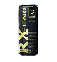 FITAID RX Recovery Blend | Creatine, BCAAs, Glucosamine, Electrolytes, Omega-3s | 100% Clean, Paleo, Vegan & Gluten-Free | No Artificial Flavors or Sweeteners | 12-oz. cans (Pack of 4)