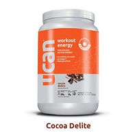 UCAN Pre Workout Energy Powder with SuperStarch - Vegan, Keto Friendly, Sugar and Gluten Free - No GI Distress, Maximum Endurance, No Bloating (12 Servings, Cocoa Delite)