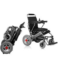 DDZY Electric Wheelchair, Foldable Elderly Disabled Aid Car Elderly Intelligent Compact Automatic Portable Lightweight Scooter,20A/25KM