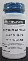 Beryllium Carbonate, 99+% (ex Be), 10g