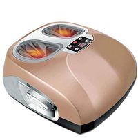 ZYOZLPLV Foot Bath Automatic Foot Massage Footbath, Spa, Massage Foot Massager, Pneumatic Thermal Compression, Infrared Therapy, Home Or Office Use,Gold,A