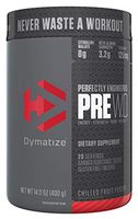 Dymatize PreW.O., Pre Workout Powder with Caffeine, Maximize Energy, Strength & Endurance, Amplify Intensity of Workouts, Chilled Fruit Fusion, 400g
