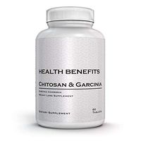 Health Benefits Chitosan & Garcinia Cambogia Weight Loss Pills- Powerful Fat Burner Supplement, Appetite Suppressant, Natural Double Action- Chitosan 1000mg with Garcinia, 5:1 Extract
