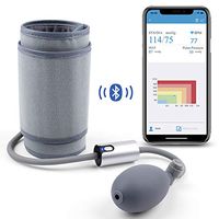 Wellue AirBP Portable Blood Pressure Monitor Upper Arm Large Cuff with Smart APP, Multi-Users, BP Monitor FDA Approved, Medical Accurate, Manual BP Meter for Home Use, Professional Health Monitoring