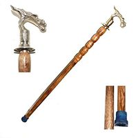 Nautical World Medieval Solid Brass Dragon Head Cane, Affordable Gift Decorative Walking Cane Fashion Statement for Men/Women/Seniors/Grandparents! Item New Year Gifts, Gifts for Men Women Dad Gifts