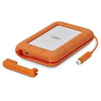 LaCie 2TB Rugged Thunderbolt / USB-C Mobile External Hard Drive, 130MB/s Transfer Rate