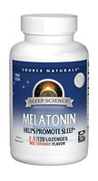 Source Naturals Sleep Science Melatonin 2.5 mg Orange Flavor - Helps Promote Sleep - 120 Lozenge Tablets